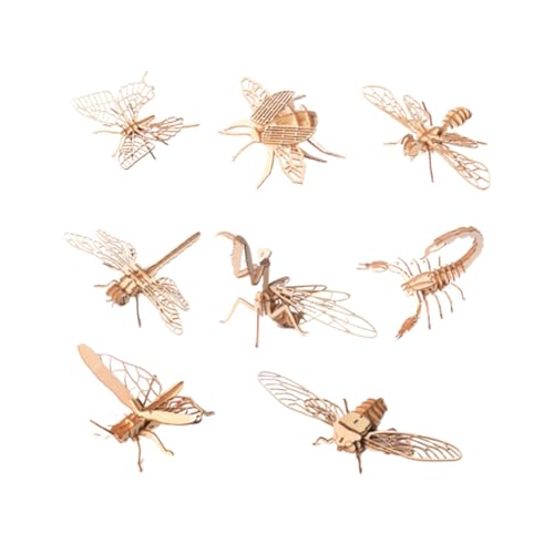 PartyKindom 8 Stück Teiliges Holzpuzzle mit Handgefertigten Insektenfiguren DIY Bemalbar Pädagogisches Steckspielzeug für Kreativität und Eltern Junge Mädchen Kommunikation PartyKindom 8 Stück Teiliges Holzpuzzle mit Handgefertigten Insektenfiguren DIY Bemalbar Pädagogisches Steckspielzeug für Kreativität und Eltern Junge Mädchen Kommunikation von PartyKindom
