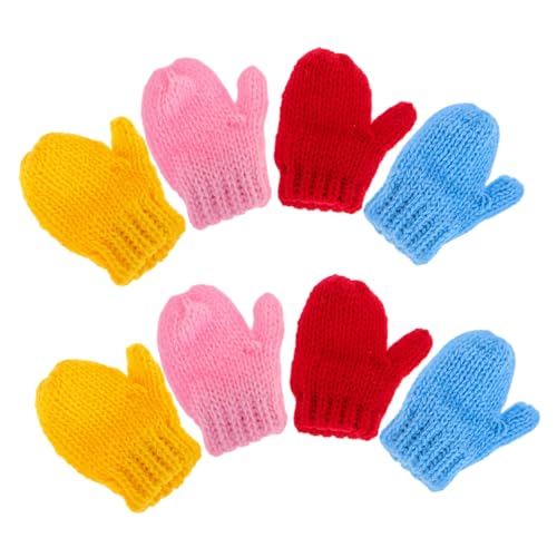 PartyKindom 8 Stück Teiliges Mini Strickhandschuhe Puppenzubehör Bunte Farben Gelb Rot Rosa Blau Für DIY Puppenkleidung Mini Fäustlinge Handgestrickt Festliche Dekoration PartyKindom 8 Stück Teiliges Mini Strickhandschuhe Puppenzubehör Bunte Farben Gelb Rot Rosa Blau Für DIY Puppenkleidung Mini Fäustlinge Handgestrickt Festliche Dekoration von PartyKindom