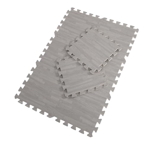 PartyKindom 8 Stück Teiliges Puzzlematte für Junge Mädchen rutschfeste Krabbelmatte Dickem für Innenbereich und Fitnessmatte Graues Holzdesign und Tragbar PartyKindom 8 Stück Teiliges Puzzlematte für Junge Mädchen rutschfeste Krabbelmatte Dickem für Innenbereich und Fitnessmatte Graues Holzdesign und Tragbar von PartyKindom