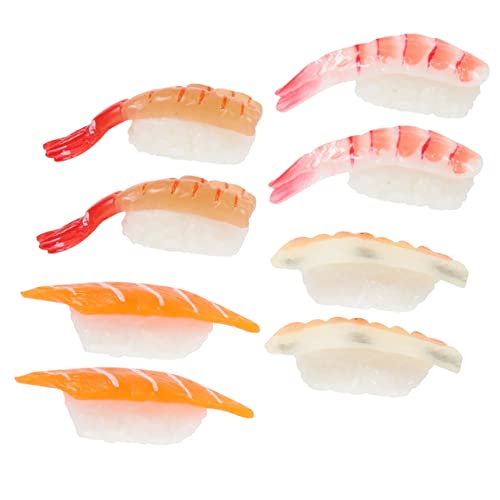 PartyKindom 8 Stück Teiliges Realistisches Sushi Modellset aus Robustem Lebensechte Deko und Fotorequisite Kompakte Nachbildung Japanischer Sushi Spielzeuge für Laden und Heimdekoration PartyKindom 8 Stück Teiliges Realistisches Sushi Modellset aus Robustem Lebensechte Deko und Fotorequisite Kompakte Nachbildung Japanischer Sushi Spielzeuge für Laden und Heimdekoration von PartyKindom