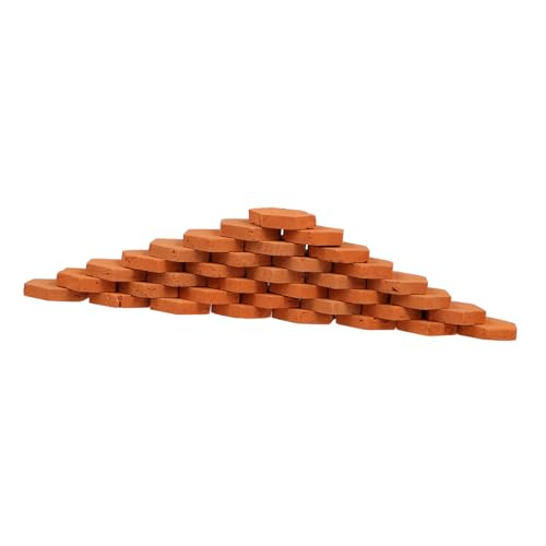 PartyKindom 80 Stück Teiliges Miniatur Ziegelstein Modellset für DIY Puppenhaus Sandtisch und Dekoration Robuste Kleine Bausteine für Mikrolandschaften von PartyKindom