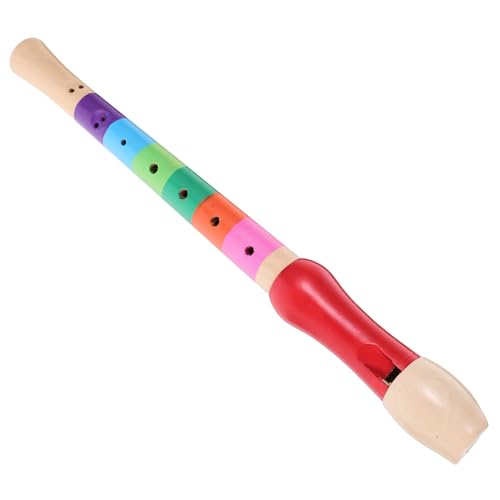 PartyKindom 8Loch Holzblockflöte Sopran Taste Musikinstrument für Anfänger Hohe Klangqualität Reinigungszubehör für Erwachsene Zufällige Farbwahl von PartyKindom
