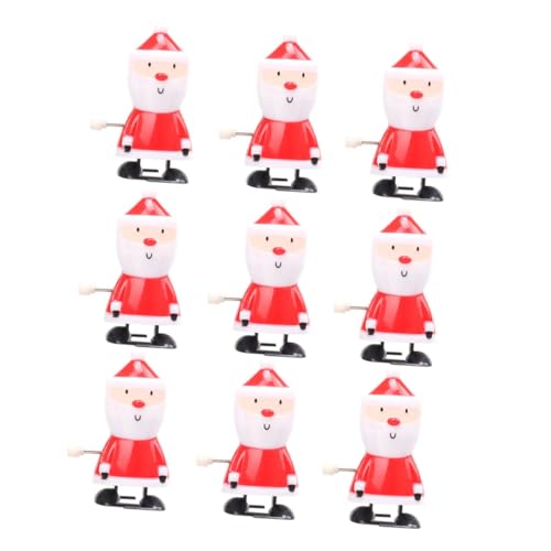 PartyKindom 9 Stück Teiliges Aufziehspielzeug Weihnachten mit Santa Claus Figur Lustige Wind Up Toys als Xmas Mitgebsel für Adventskalender Füllung Bunte Weihnachtsdeko für Kindergarten und PartyKindom 9 Stück Teiliges Aufziehspielzeug Weihnachten mit Santa Claus Figur Lustige Wind Up Toys als Xmas Mitgebsel für Adventskalender Füllung Bunte Weihnachtsdeko für Kindergarten und von PartyKindom
