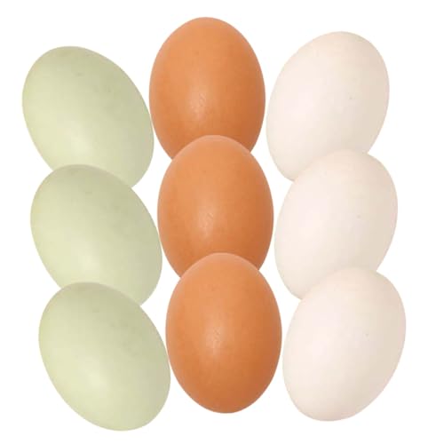 PartyKindom 9 Stück Teiliges aus Holz Eier Dekorationen Künstliche Holz Eier für Ostern DIY Bastelbedarf für Kreative Bastelprojekte Eierfarben Weiß PartyKindom 9 Stück Teiliges aus Holz Eier Dekorationen Künstliche Holz Eier für Ostern DIY Bastelbedarf für Kreative Bastelprojekte Eierfarben Weiß von PartyKindom
