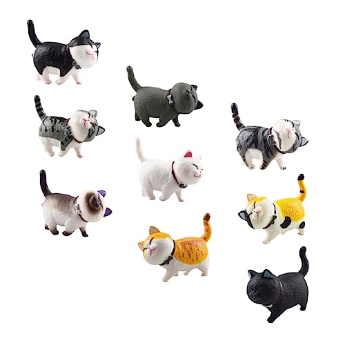 PartyKindom 9 Stücke Mini Katzenmodell Realistische Figuren für Lernspielzeug Kreativität und Beobachtungsfähigkeiten als Dekoration oder Lehrmittel PartyKindom 9 Stücke Mini Katzenmodell Realistische Figuren für Lernspielzeug Kreativität und Beobachtungsfähigkeiten als Dekoration oder Lehrmittel von PartyKindom