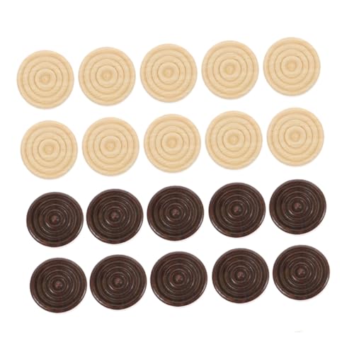 PartyKindom 96 Stück Runde Holz Schachfiguren Teiliges aus Hochwertigem Holz Praktische Spielsteine für Schach und Dame Spiele für Unterwegs Komfortable Handhabung Sicher und Lehrreich PartyKindom 96 Stück Runde Holz Schachfiguren Teiliges aus Hochwertigem Holz Praktische Spielsteine für Schach und Dame Spiele für Unterwegs Komfortable Handhabung Sicher und Lehrreich von PartyKindom