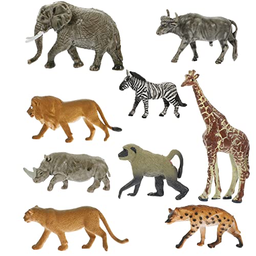 PartyKindom 9 Stücke Realistische Tierfiguren Satz für Kinder Wildlife Tiere Spielzeug Figuren aus Kunststoff Zebra Elefant Hyäne Kognitives Lernspielzeug für Drinnen und Draußen PartyKindom 9 Stücke Realistische Tierfiguren Satz für Kinder Wildlife Tiere Spielzeug Figuren aus Kunststoff Zebra Elefant Hyäne Kognitives Lernspielzeug für Drinnen und Draußen von PartyKindom