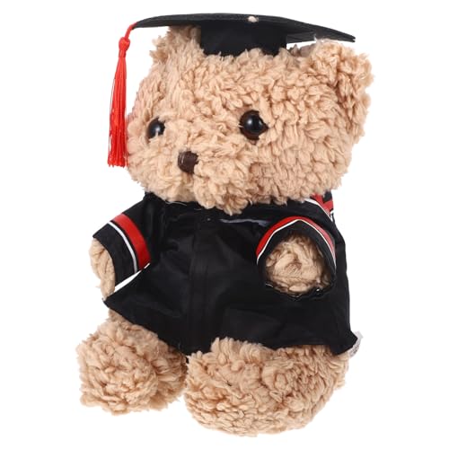 PartyKindom Abschlussbär mit Doktorhut Plüsch Kuscheltier für Feierliche Anlässe Weiches Stofftier als zur Graduierung für Bachelor und Masterabschlüsse Gemütlicher für von PartyKindom