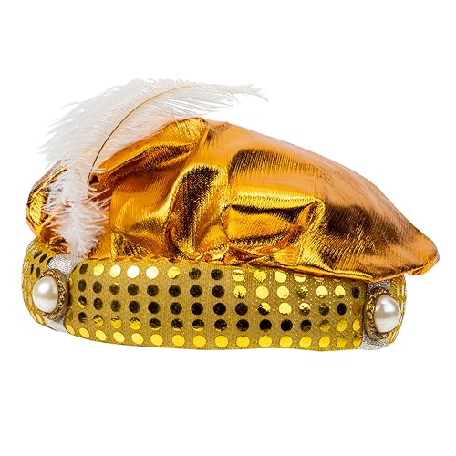 PartyKindom Arabischer Stil Hut Für Halloween-kostümpartys Party-hut Für Erwachsene Und Junge Mädchen Dekorativer Cosplay-accessoire Für Bühnenaufführungen Und Themenfeiern von PartyKindom