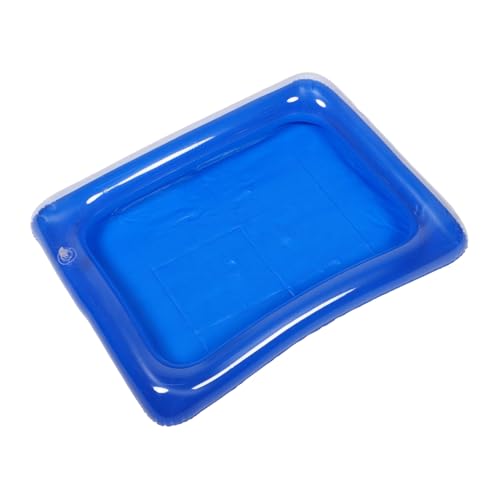 PartyKindom Aufblasbarer Sandkasten für Tablett für Indoor und Outdoor Spaß Leicht zu Verstauen für Sandspiele und Boden Blau von PartyKindom