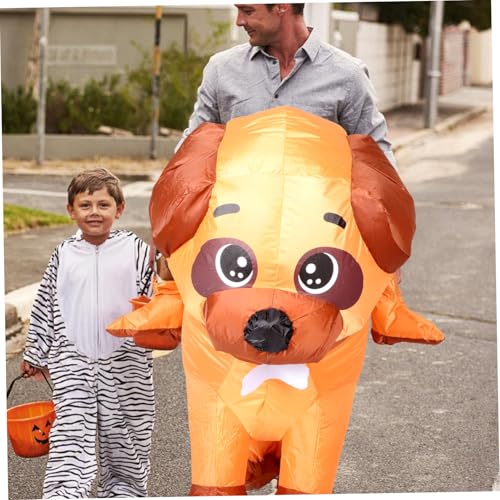 PartyKindom Aufblasbares Hundekostüm für Erwachsene Aufblasbares Party Kostüm Vielseitiges Tierkostüm für Halloween und Weihnachten und Sicher Passend PartyKindom Aufblasbares Hundekostüm für Erwachsene Aufblasbares Party Kostüm Vielseitiges Tierkostüm für Halloween und Weihnachten und Sicher Passend von PartyKindom