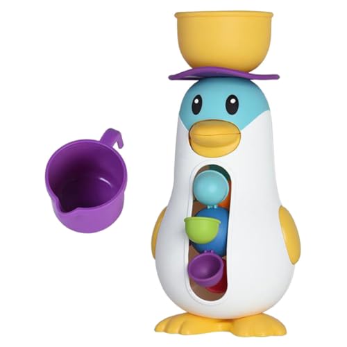 PartyKindom Badespielzeug für Kleinkinder Teiliges mit Drehbarem Wasser Rad Niedliches Pinguin Motiv Leichtes Sicheres Wasserspielzeug für Badewanne Pool und Strand für Junge Mädchen und PartyKindom Badespielzeug für Kleinkinder Teiliges mit Drehbarem Wasser Rad Niedliches Pinguin Motiv Leichtes Sicheres Wasserspielzeug für Badewanne Pool und Strand für Junge Mädchen und von PartyKindom