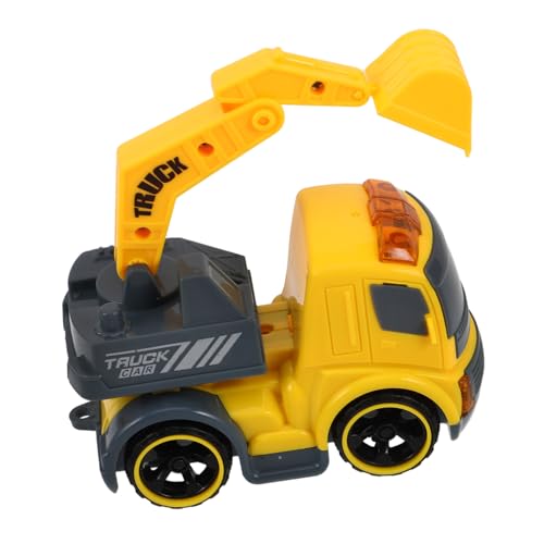 PartyKindom Baufahrzeuge Set mit Elektrowerkzeug Mini Bagger Betonmischer und Müllwagen für Sandkasten und Spielzeugfahrzeuge für Kleine Baustellenabenteuer von PartyKindom