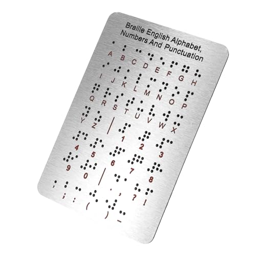 PartyKindom Braille Motherboard Braille Lehrtafel Braille Alphabet Tafel Braille Lerntafel Braille Lernen Blinden Gadget Blinden Bildungswerkzeuge Silber Edelstahl PartyKindom Braille Motherboard Braille Lehrtafel Braille Alphabet Tafel Braille Lerntafel Braille Lernen Blinden Gadget Blinden Bildungswerkzeuge Silber Edelstahl von PartyKindom