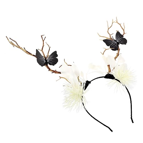 PartyKindom Branch Shaped Butterfly Headband für Halloween Leichtes Haarschmuck Accessoire für Damen für Kostümpartys Karneval und Feiertagsfeiern PartyKindom Branch Shaped Butterfly Headband für Halloween Leichtes Haarschmuck Accessoire für Damen für Kostümpartys Karneval und Feiertagsfeiern von PartyKindom
