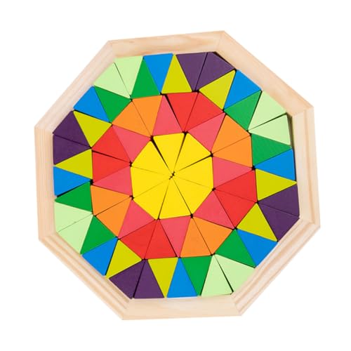 PartyKindom Bunte Holzbausteine für Lernspielzeug zur Frühen Kreative Bauklötze für und für Geburtstagsgeschenke und Vorschulaktivitäten von PartyKindom