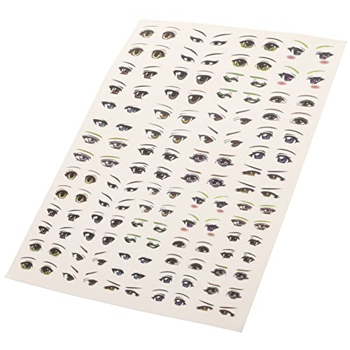 PartyKindom Cartoon Augen Aufkleber Selbstklebend Bogen Wasserfeste DIY Bastel Sticker für Puppen Scrapbooking Geschenkdekoration Vielfältige Niedliche Motive für Kreative Figurengestaltung von PartyKindom