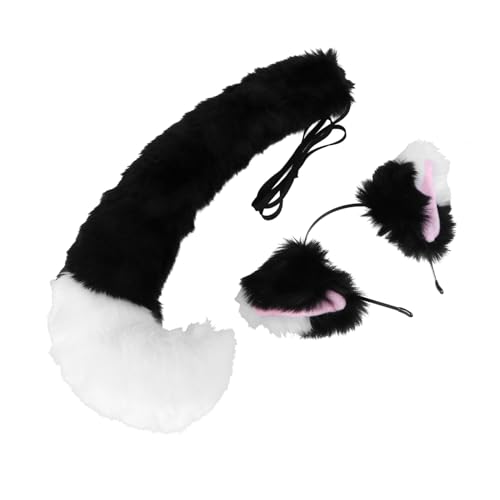 PartyKindom Cosplay Fuchsohren und Plüsch Haarreif als Kostüm Zubehör Langlebig Farbecht Geeignet für Halloween Mottoparty und Cosplay Events Unisex Teilig von PartyKindom