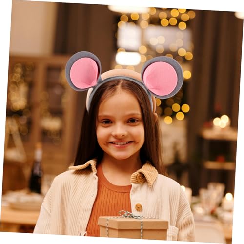 PartyKindom Cosplay Haarreif mit Kleinen Grauen Mausohren aus Weichem Filz Bequemes Tierohren Haarband für Faschingskostüme Erwachsene und Partys Niedliches Maus Kostüm Zubehör PartyKindom Cosplay Haarreif mit Kleinen Grauen Mausohren aus Weichem Filz Bequemes Tierohren Haarband für Faschingskostüme Erwachsene und Partys Niedliches Maus Kostüm Zubehör von PartyKindom