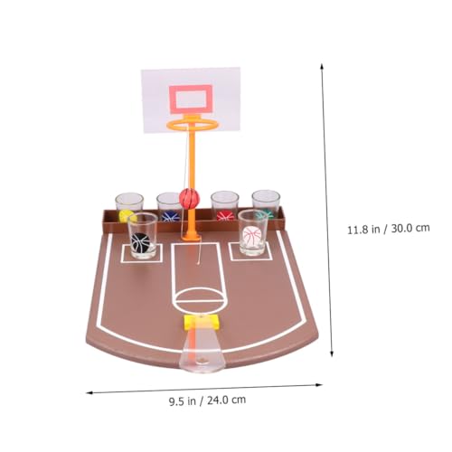 PartyKindom Creative Desktop Basketball Trinkspiel aus Acryl Lustiges Bar Entertainment Zubehör Einfach zu Fördert Geselligkeit für Zuhause und Partyspaß Buntes von PartyKindom