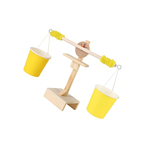 PartyKindom DIY Holz Balancewaage Wissenschaftliches Gleichgewichtsspiel Handliches Lernspiel für Ab Jahren Fördert Koordination und Naturwissenschaftliches Interesse von PartyKindom