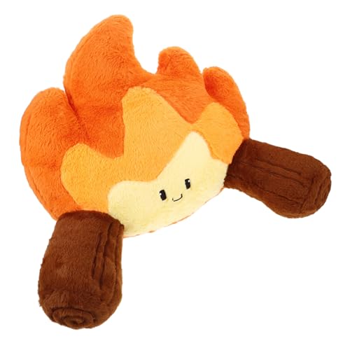 PartyKindom Dekoratives Plüsch Kissen Flammendes Stofftier mit Einzigartigem Cartoon Design Weiches Kuschelkissen für Sofa Wohnzimmer Schlafzimmer Niedliches Feuer Dekorationsspielzeug von PartyKindom