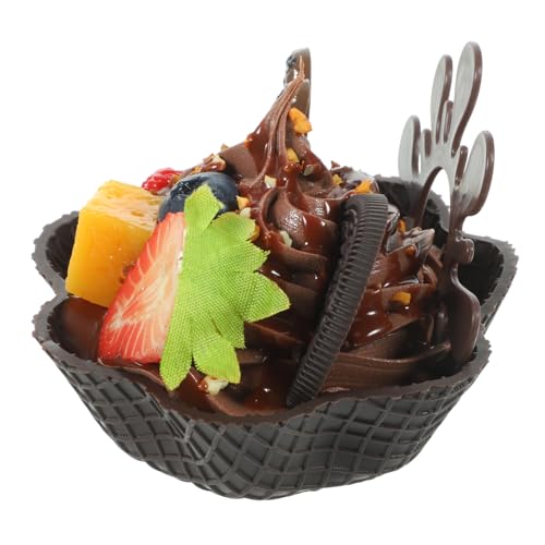 PartyKindom Dessertmodell künstlicher Nachtisch Dessert-Display, gefälschtes EIS Simulationscreme gefälschtes EIS auf dem Tisch simulierte Eistüte Dessert-Display-Modelle falsches Dessert PVC PartyKindom Dessertmodell künstlicher Nachtisch Dessert-Display, gefälschtes EIS Simulationscreme gefälschtes EIS auf dem Tisch simulierte Eistüte Dessert-Display-Modelle falsches Dessert PVC von PartyKindom