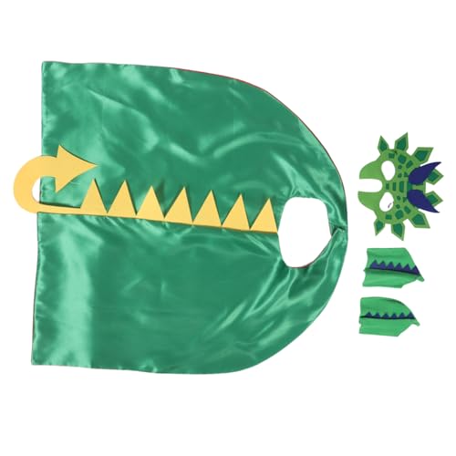 PartyKindom Dinosaurier Kostüm Umhang für Maske und Krallen Weiches Atmungsaktives Halloween Cape Einfach Anzuziehen für Fasching Rollenspiel Party PartyKindom Dinosaurier Kostüm Umhang für Maske und Krallen Weiches Atmungsaktives Halloween Cape Einfach Anzuziehen für Fasching Rollenspiel Party von PartyKindom