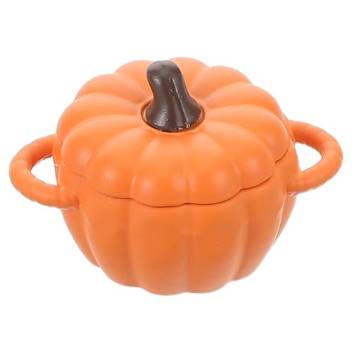 PartyKindom Dollhouse Miniatur Pumpkin Bowl Realistische Mini Soup Bowl mit Deckel aus Resin Herbstliche Ergänzung für Puppenstubenküche für Rollenspiele und Sammleraccessoires PartyKindom Dollhouse Miniatur Pumpkin Bowl Realistische Mini Soup Bowl mit Deckel aus Resin Herbstliche Ergänzung für Puppenstubenküche für Rollenspiele und Sammleraccessoires von PartyKindom