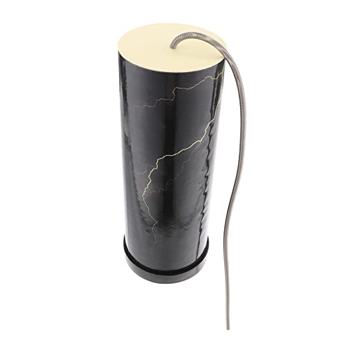 PartyKindom Donnertrommel Thunder Spring Drum Shaker Percussion-Instrument der Frühlingstrommel kann Rohr -Synchronspielzeug Schallschlauch Holz Black von PartyKindom