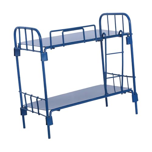 PartyKindom Doppelstockbett für Miniaturmöbel Stapelbares Bett Blau Puppenhaus für Kreative Spielmöglichkeiten und Kleine Räume Kompatibel mit Verschiedenen Puppenhausaccessoires PartyKindom Doppelstockbett für Miniaturmöbel Stapelbares Bett Blau Puppenhaus für Kreative Spielmöglichkeiten und Kleine Räume Kompatibel mit Verschiedenen Puppenhausaccessoires von PartyKindom