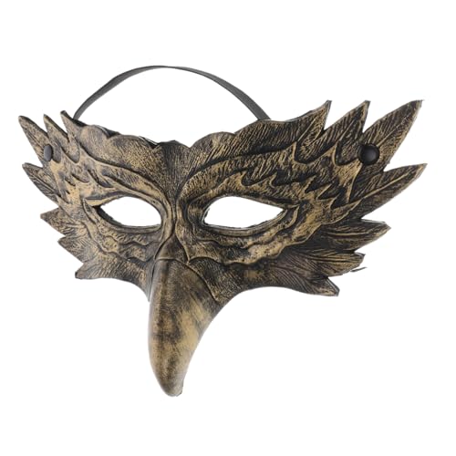 PartyKindom Eagle Tiermaske Halbmaske Für Cosplay Und Kostümpartys Realistische Vogelmaske Pu Halloween Karneval Und Maskenbälle Leicht Und Atmungsaktiv PartyKindom Eagle Tiermaske Halbmaske Für Cosplay Und Kostümpartys Realistische Vogelmaske Pu Halloween Karneval Und Maskenbälle Leicht Und Atmungsaktiv von PartyKindom