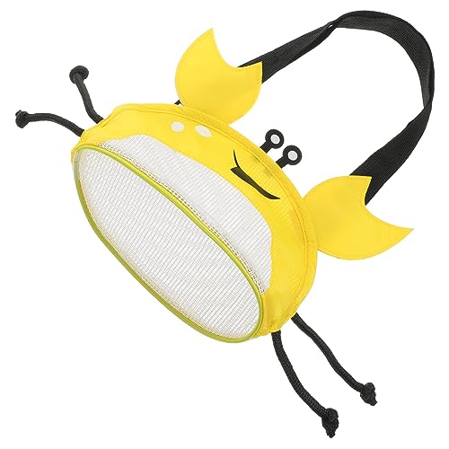 PartyKindom Einstellbare Strandtasche Krebsform für Leichte Mesh Tasche mit Reißverschluss zum Sammeln von Muscheln für Strand Urlaub und Spielzeugaufbewahrung von PartyKindom