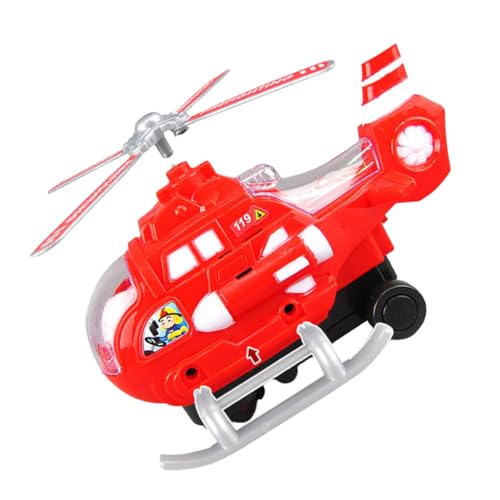 PartyKindom Elektrischer Hubschrauber mit Musik und LED Licht Detailgetreues Simulationsflugzeug für Tragbar und Robust für Jungen und Mädchen Spielerisches Lernspielzeug von PartyKindom