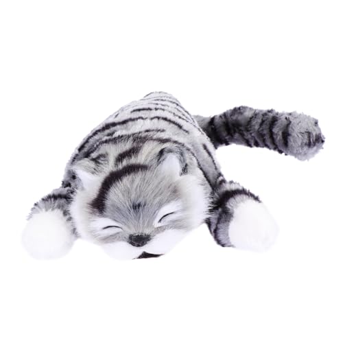 PartyKindom Elektrisches Plüschtier Katze Weiches Stofftier mit Lebensechtem Design Batteriefrei Geeignet für Jungen Mädchen Kuscheliges Katzenpuppen für Zuhause und PartyKindom Elektrisches Plüschtier Katze Weiches Stofftier mit Lebensechtem Design Batteriefrei Geeignet für Jungen Mädchen Kuscheliges Katzenpuppen für Zuhause und von PartyKindom