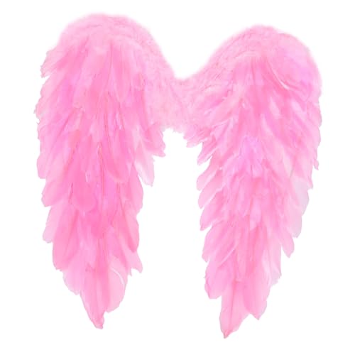 PartyKindom Engelsflügel Kostüm Federflügel Rosa Leichtes Flügel Deko für Erwachsene Bühnenauftritt Weihnachtsfest PartyKindom Engelsflügel Kostüm Federflügel Rosa Leichtes Flügel Deko für Erwachsene Bühnenauftritt Weihnachtsfest von PartyKindom