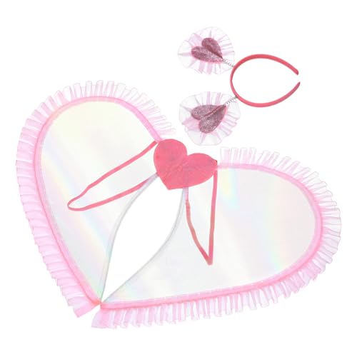 PartyKindom Engelsflügel für Mädchen Leichtes Leuchtendes Flügel Accessoire für Fasching Halloween und Bühnenperformance Modisch und Bequem für Kinderparty und Cosplay von PartyKindom