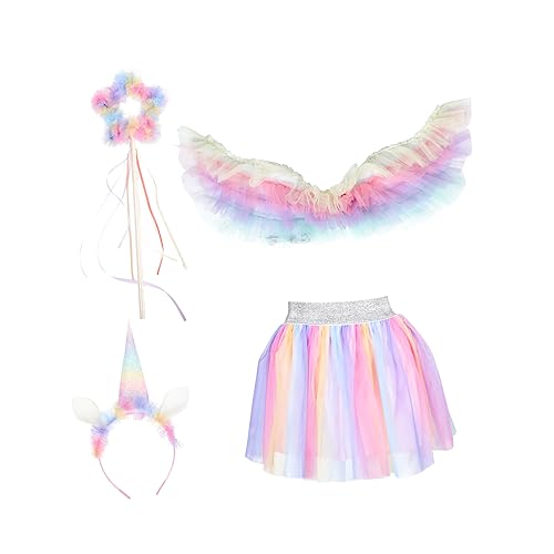 PartyKindom Engelskostüm Set mit Zarten Flügeln Tüllrock Haarreif und Zauberstab Atmungsaktiv Hautfreundlich für Karneval Party und Bühnenauftritte Passend für Mädchen PartyKindom Engelskostüm Set mit Zarten Flügeln Tüllrock Haarreif und Zauberstab Atmungsaktiv Hautfreundlich für Karneval Party und Bühnenauftritte Passend für Mädchen von PartyKindom