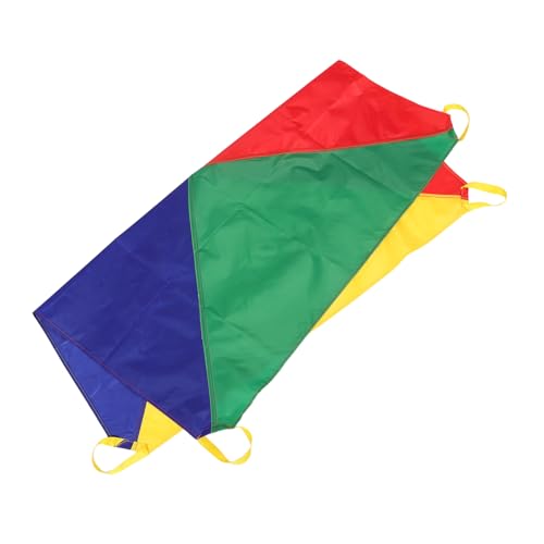 PartyKindom Fallschirm Regenbogen Kooperatives Outdoor Spiel für Kindergarten Vielseitiges Schwungtuch mit Bunten Farben Fördert Bewegung und Kreativität bei Gruppenspielen PartyKindom Fallschirm Regenbogen Kooperatives Outdoor Spiel für Kindergarten Vielseitiges Schwungtuch mit Bunten Farben Fördert Bewegung und Kreativität bei Gruppenspielen von PartyKindom