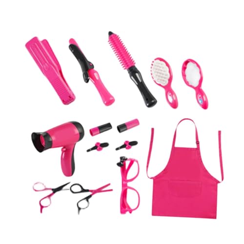 PartyKindom Friseur Spielzeugset für Mädchen Haarstylist Salon Kit aus Langlebigem Kreatives Friseurset für Kindergeburtstag und Weihnachten Fördert Fantasie und Koordination von PartyKindom