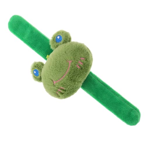 PartyKindom Frosch Slap Armband Tier Ohrfeigen Armband Für Niedliches Plüsch Handgelenkspielzeug Mitgebsel Für Frosch Partydekorationen von PartyKindom