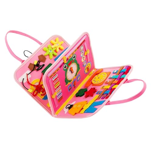 PartyKindom Frühkindliches Lernspielzeug Busy Board für Ab Jahren Widerstandsfähiges Montessori Activity Board mit Buntem Filz Fördert Selbstständigkeit und Motorische Fähigkeiten für Zuhause PartyKindom Frühkindliches Lernspielzeug Busy Board für Ab Jahren Widerstandsfähiges Montessori Activity Board mit Buntem Filz Fördert Selbstständigkeit und Motorische Fähigkeiten für Zuhause von PartyKindom