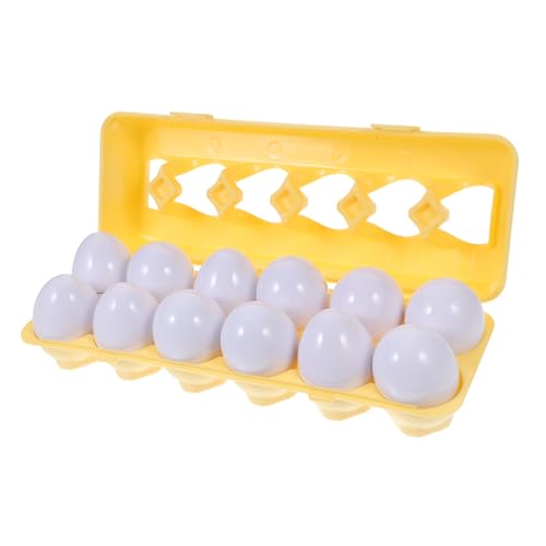 PartyKindom Frühpädagogisches Lernspielzeug Matching Eier Fahrzeug Formen zur Farb und Formerkennung für Kleinkinder Montessori Pädagogisch Sicheres Kunststoff Zufällige Farbe Zufällige Farbe von PartyKindom