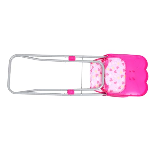 PartyKindom Für Esszimmerstühle Hochstuhl Puppenstuhl Möbel -babyzubehör Für Puppen Zubehör Für Babypuppen Für Hochstühle Mikro-Layout-Ornament Eisen Rosa von PartyKindom