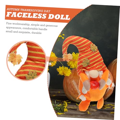 PartyKindom Gesichtslose Gnompuppe Herbstdekoration mit Gestreiftem Hut und Ahornblatt Weiche Festival Figur für Wohnzimmer Party Kinderfreundliche Deko und Fotorequisit zur Erntedankzeit PartyKindom Gesichtslose Gnompuppe Herbstdekoration mit Gestreiftem Hut und Ahornblatt Weiche Festival Figur für Wohnzimmer Party Kinderfreundliche Deko und Fotorequisit zur Erntedankzeit von PartyKindom