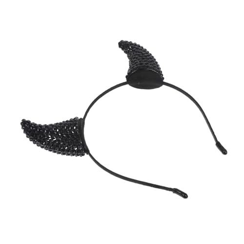 PartyKindom Glitzernde Teufelshörner Haarband Halloween Rhinestone Teufelshorn Kopfbedeckung Funkelndes Kostüm Zubehör für Cosplay Partys und Feiern PartyKindom Glitzernde Teufelshörner Haarband Halloween Rhinestone Teufelshorn Kopfbedeckung Funkelndes Kostüm Zubehör für Cosplay Partys und Feiern von PartyKindom