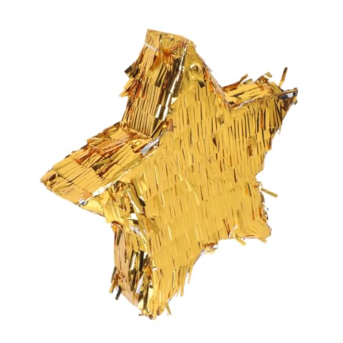 PartyKindom Goldene Star Pinata aus Aluminiumfolie Kindergeburtstag und Partydeko Multifunktionale Geschenkbox und Spielrequisit für Mädchen und Jungen Auffälliges Design für Partyspaß PartyKindom Goldene Star Pinata aus Aluminiumfolie Kindergeburtstag und Partydeko Multifunktionale Geschenkbox und Spielrequisit für Mädchen und Jungen Auffälliges Design für Partyspaß von PartyKindom