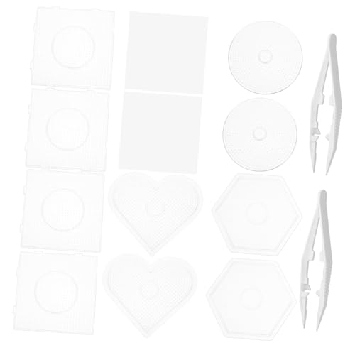 PartyKindom Großes Teiliges Bügelperlen Steckbrett aus Transparentem Kunststoff mit Quadratischen Herzförmigen Sechseckigen Runden Platten für Kreatives DIY Basteln und Kinderfreundliches PartyKindom Großes Teiliges Bügelperlen Steckbrett aus Transparentem Kunststoff mit Quadratischen Herzförmigen Sechseckigen Runden Platten für Kreatives DIY Basteln und Kinderfreundliches von PartyKindom