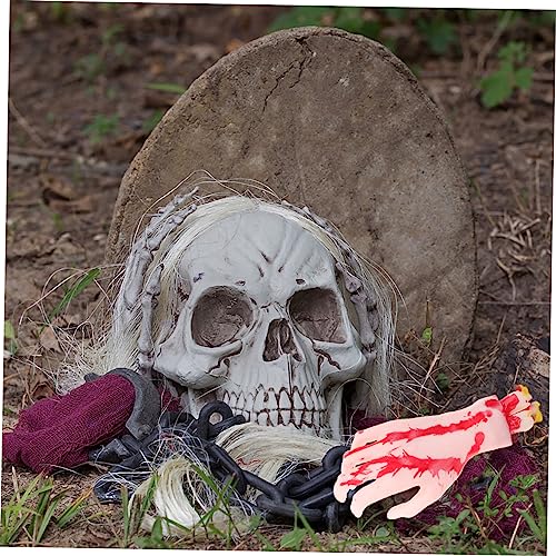PartyKindom Halloween Deko Spukhände Simulation Hautfarbene Requisiten für Fotografie Party Requisit Gruselige Deko für Halloween Geisterhaus Prank von PartyKindom