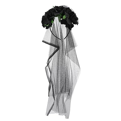 PartyKindom Halloween Haarreif mit Spinnen und Blumen Langes Netz Velours Kopfschmuck für Kostümpartys und Cosplay für Damen und Mädchen PartyKindom Halloween Haarreif mit Spinnen und Blumen Langes Netz Velours Kopfschmuck für Kostümpartys und Cosplay für Damen und Mädchen von PartyKindom